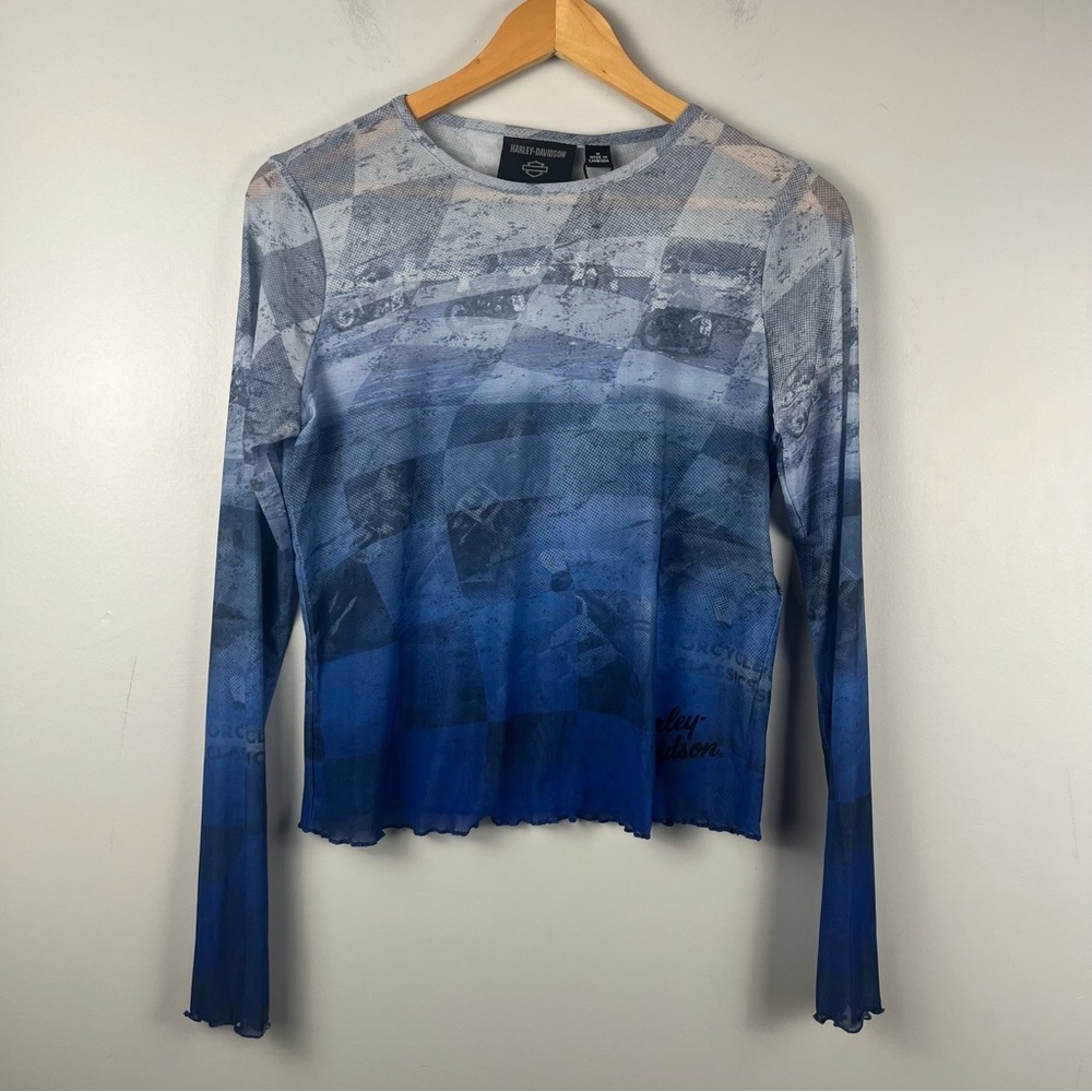 Maglia Harley-Davidson Women's Cool Blue Mesh Top size medium